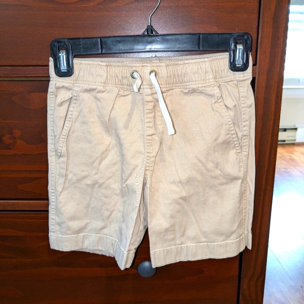 Primary khaki shorts size 8-9 draw string